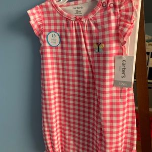 brand new carter’s baby girl romper